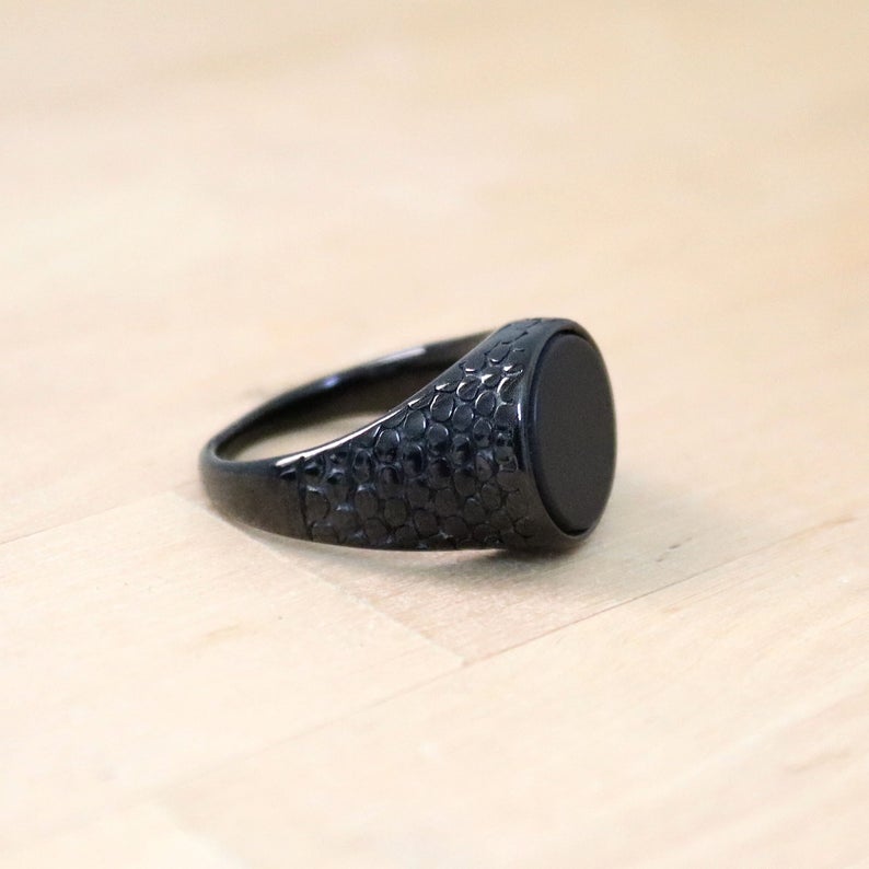 Schwarzer Onyx Ring