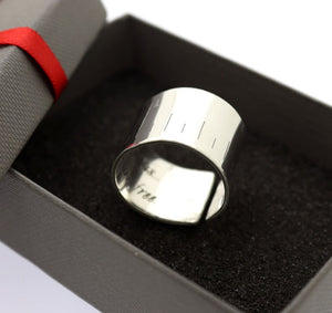 Breiter Ring - Personalisierter Herrenring