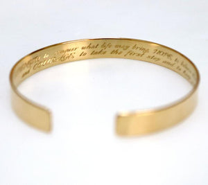 Gold filled Armband mit Gravur für Männer
