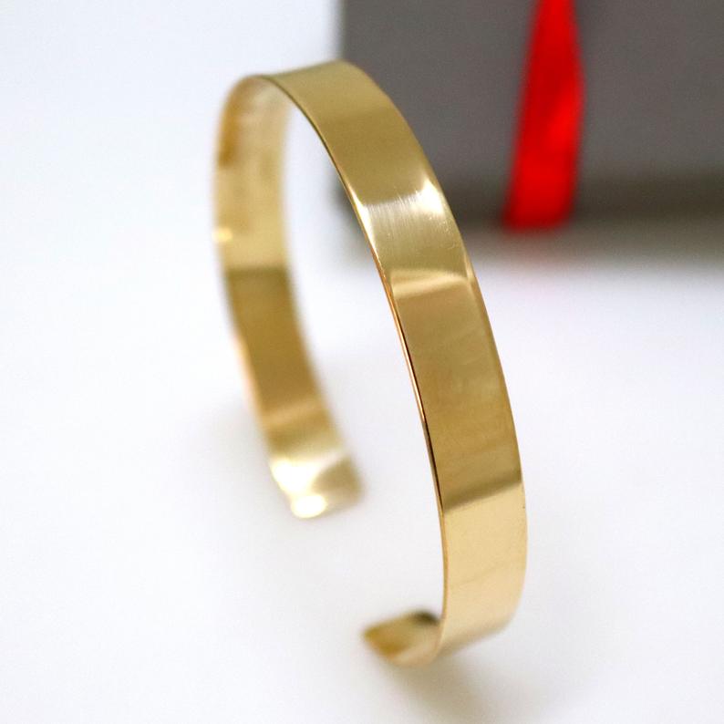 Gold filled Armband mit Gravur für Männer