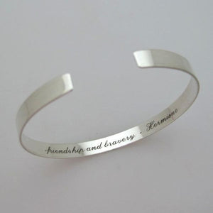 Sterling Silber Armband - Inspirierendes Zitat-Geschenk