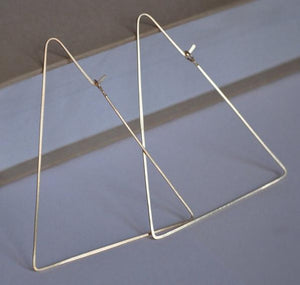 Geometrische Creolen - Dreieck Ohrringe