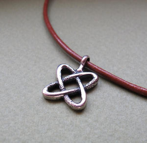 Keltische Halskette - Lederschnurkette
