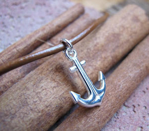 Anker Halskette - Lederband Halskette für Männer