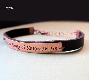 Personalisiertes Lederarmband für Frauen