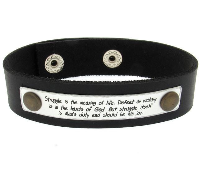 Breites Lederarmband für Männer