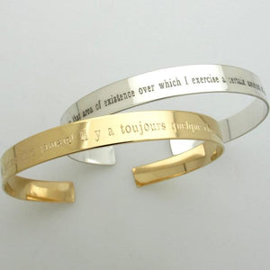 inspirational cuff bracelet for her - Personalized cuff braclets 