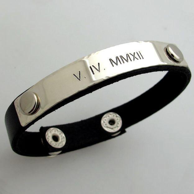 Hochzeitsgeschenk - Personalisiertes Armband für Männer