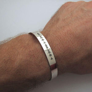 Einzigartiges Schallwelle Armband - Jahrestag Geschenk