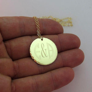 Monogramm Goldbettelkette