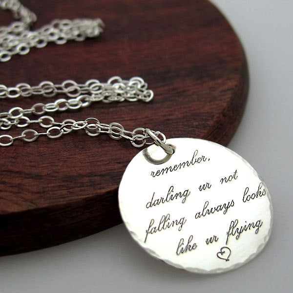 Sterling Silber personalisierte Inspiration-Kette 