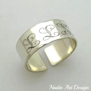 Personalisierter Initiale-Ring